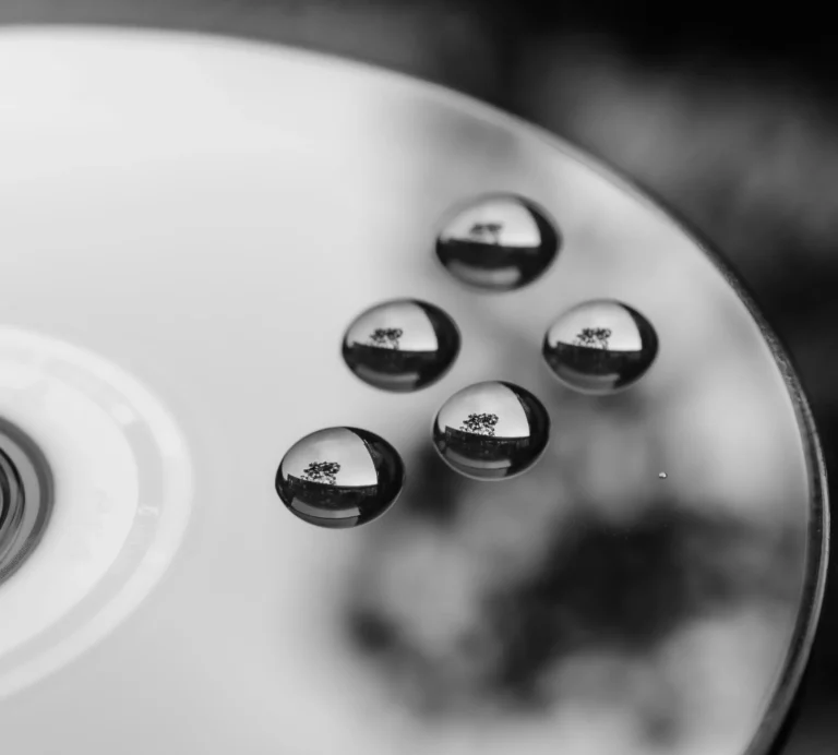 CD with Water Drops